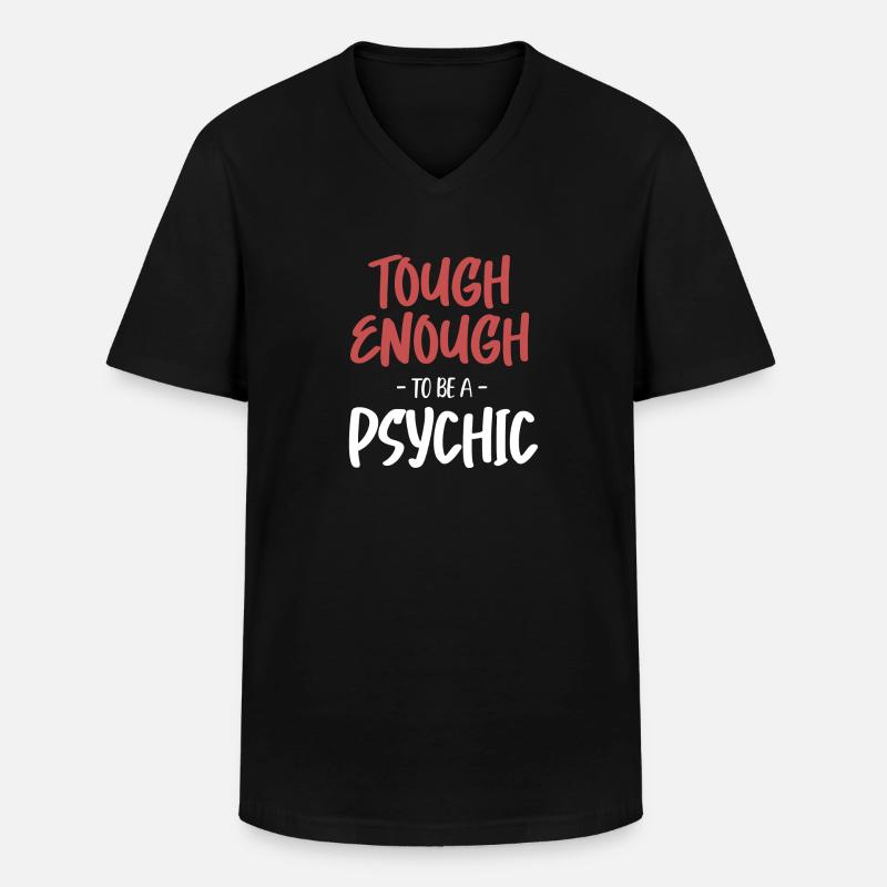 Hart Genug, Um Ein Übersinnlicher - Männer-T-Shirt mit V-Ausschnitt - Schwarz