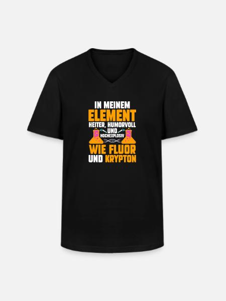 Chemist Science Physics Chemistry - Men's V-Neck T-Shirt - black