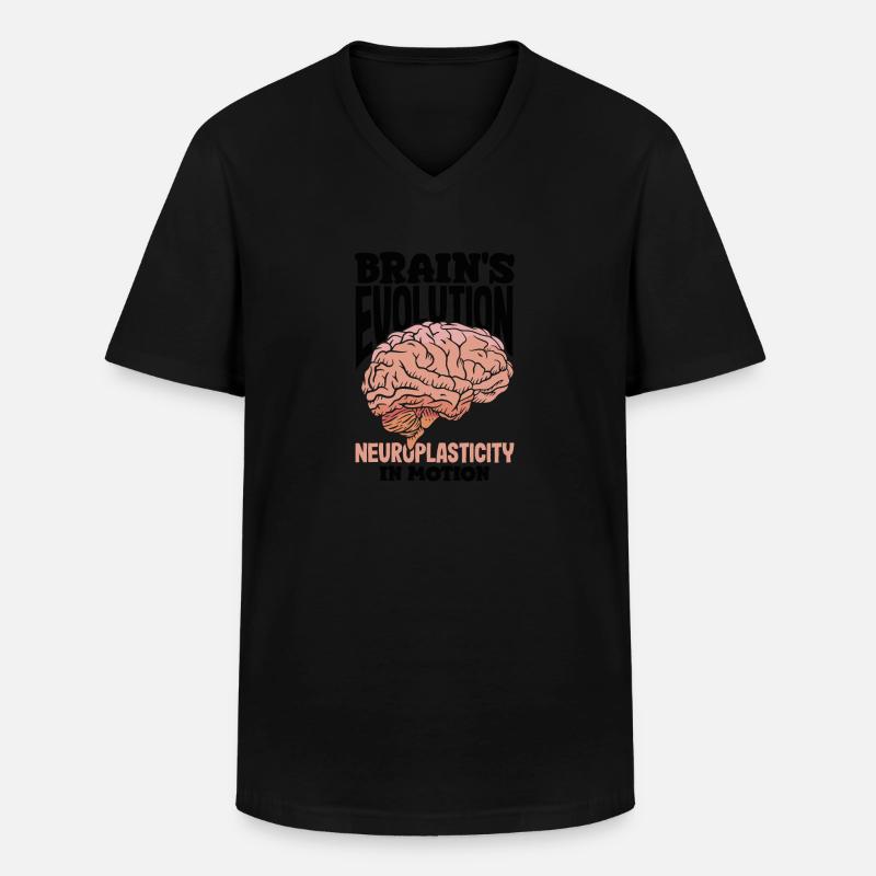 Unlock Your Brain's Potential Neuroplasticity - Männer-T-Shirt mit V-Ausschnitt - Schwarz