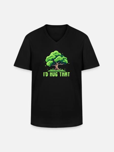 Baumschützer und Umweltschützer - Männer-T-Shirt mit V-Ausschnitt - Schwarz