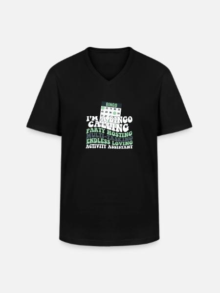 Proud Activity Assistant Appreciation - Men's V-Neck T-Shirt - black