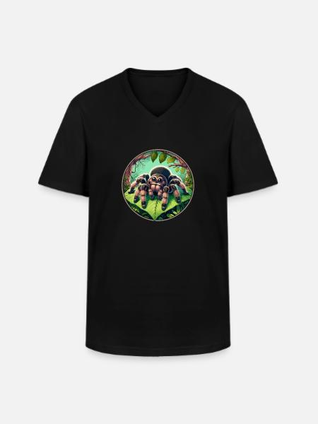 Tarantula - Men's V-Neck T-Shirt - black