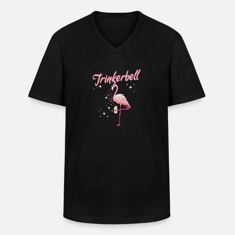 Trinkerbell - Männer-T-Shirt mit V-Ausschnitt - Schwarz