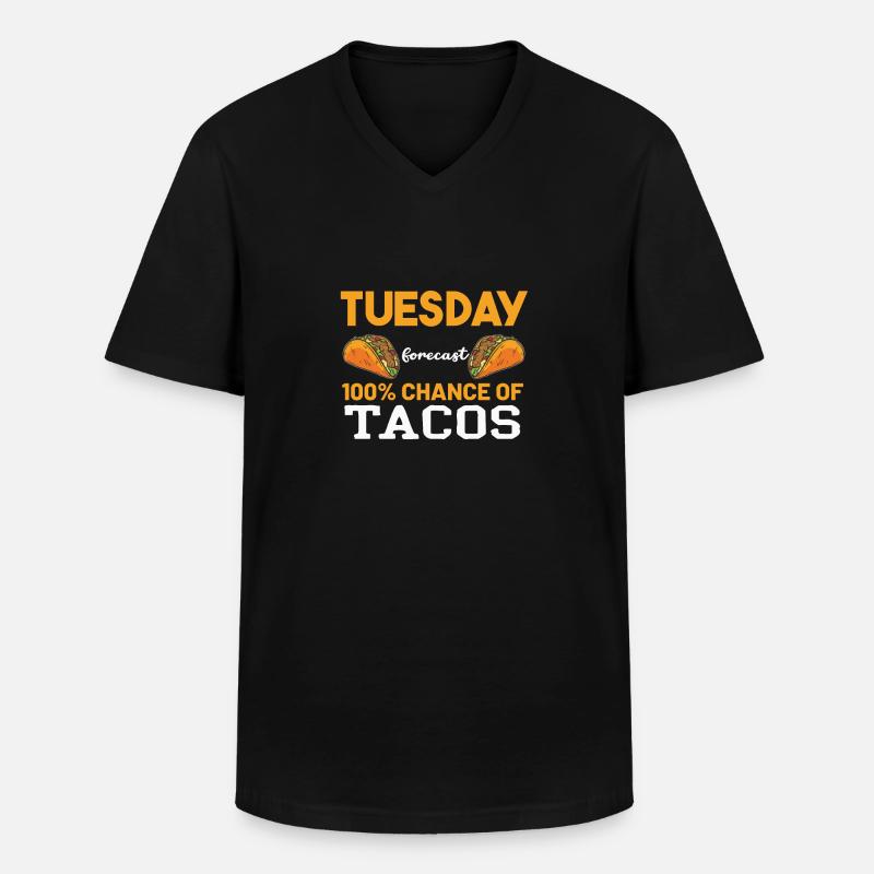 Taco - Männer-T-Shirt mit V-Ausschnitt - Schwarz
