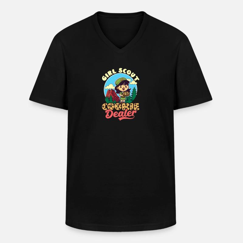 Pfadfinder Pfadfindermädchen - Männer-T-Shirt mit V-Ausschnitt - Schwarz
