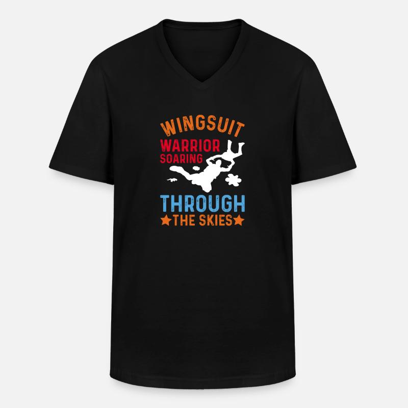 Skydiving Skydiving Skydiver - Men's V-Neck T-Shirt - black