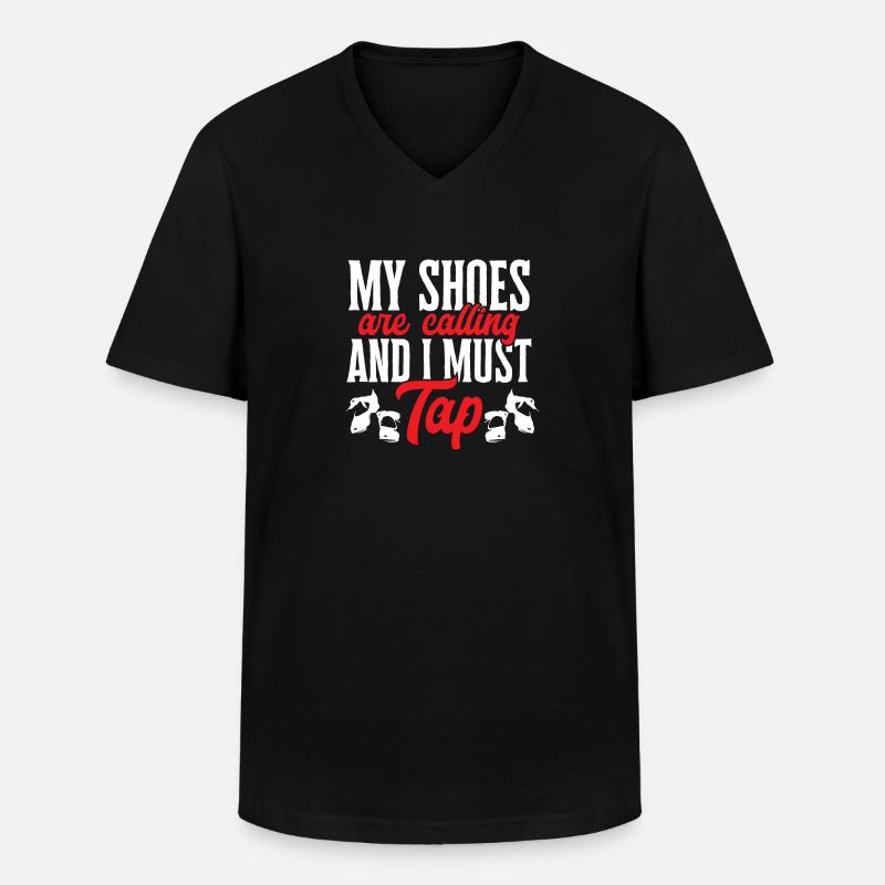 Stepptanzlehrer Stepptänzer Stepptanz - Männer-T-Shirt mit V-Ausschnitt - Schwarz