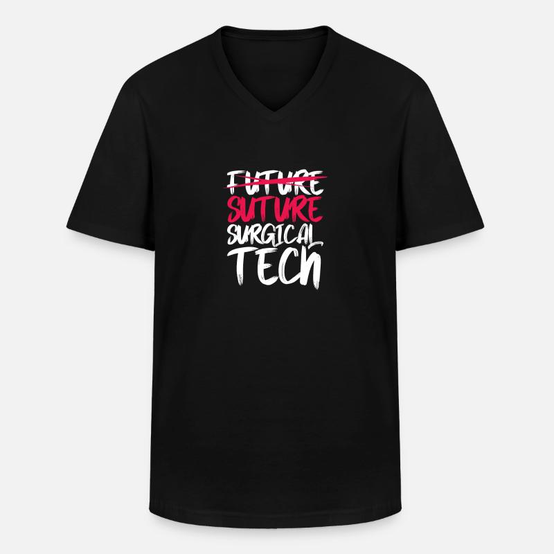 Future Suture surgical tech - Men's V-Neck T-Shirt - black