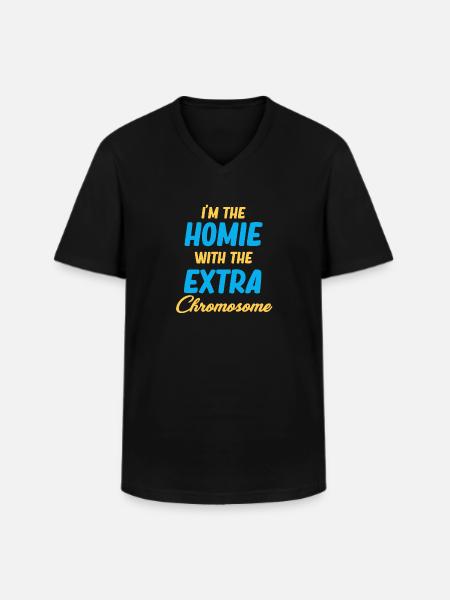J'en suis conscient - T-shirt col V Homme - noir
