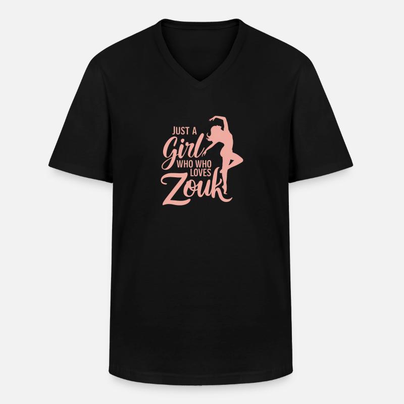Zouk-Tanz-Geschenk - Männer-T-Shirt mit V-Ausschnitt - Schwarz