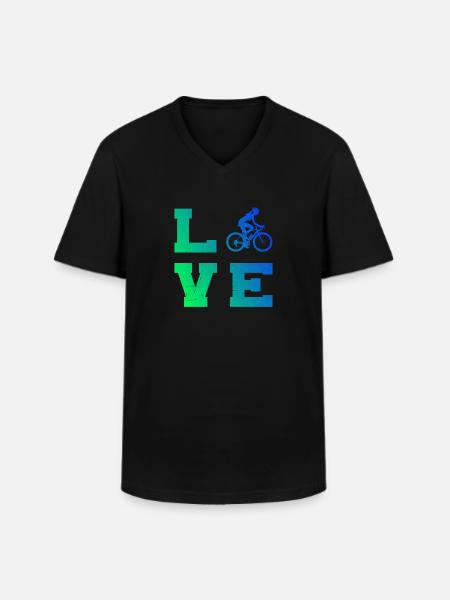 Vélo Cyclisme Cyclisme Cyclisme - T-shirt col V Homme - noir