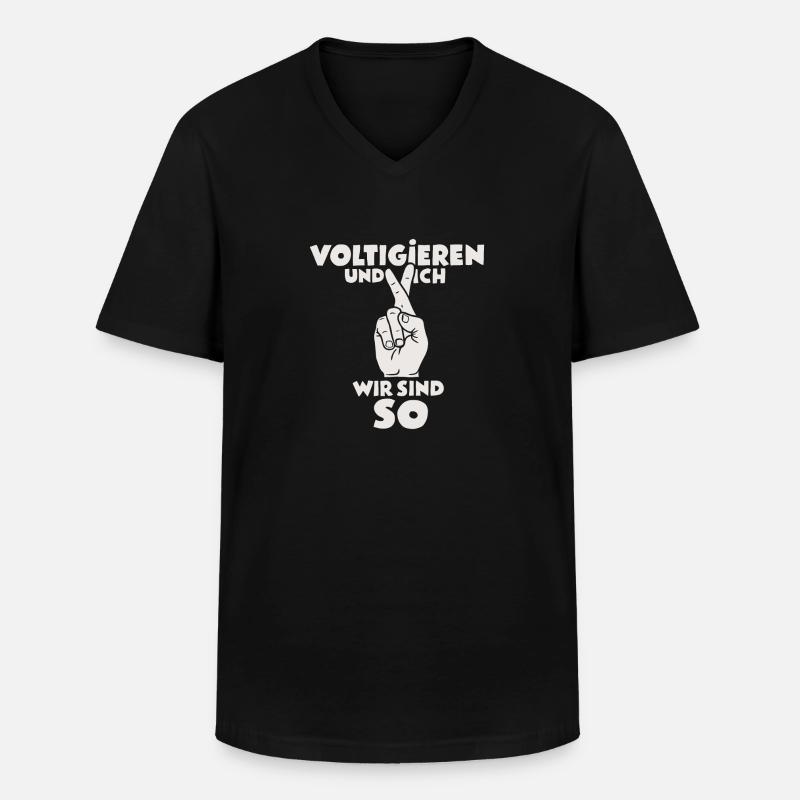 Stabhochspringer-Geschenk - Männer-T-Shirt mit V-Ausschnitt - Schwarz