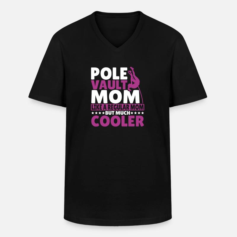 Stabhochspringer-Geschenk - Männer-T-Shirt mit V-Ausschnitt - Schwarz