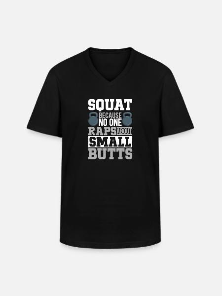 Kettlebell Workout Fitness Training - Men's V-Neck T-Shirt - black
