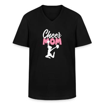 Cheer Mom Cheerleading Cheerleader Cheer Squad - Männer-T-Shirt mit V-Ausschnitt - Schwarz - Vorne - AI Model Male 178 dark (178cm)