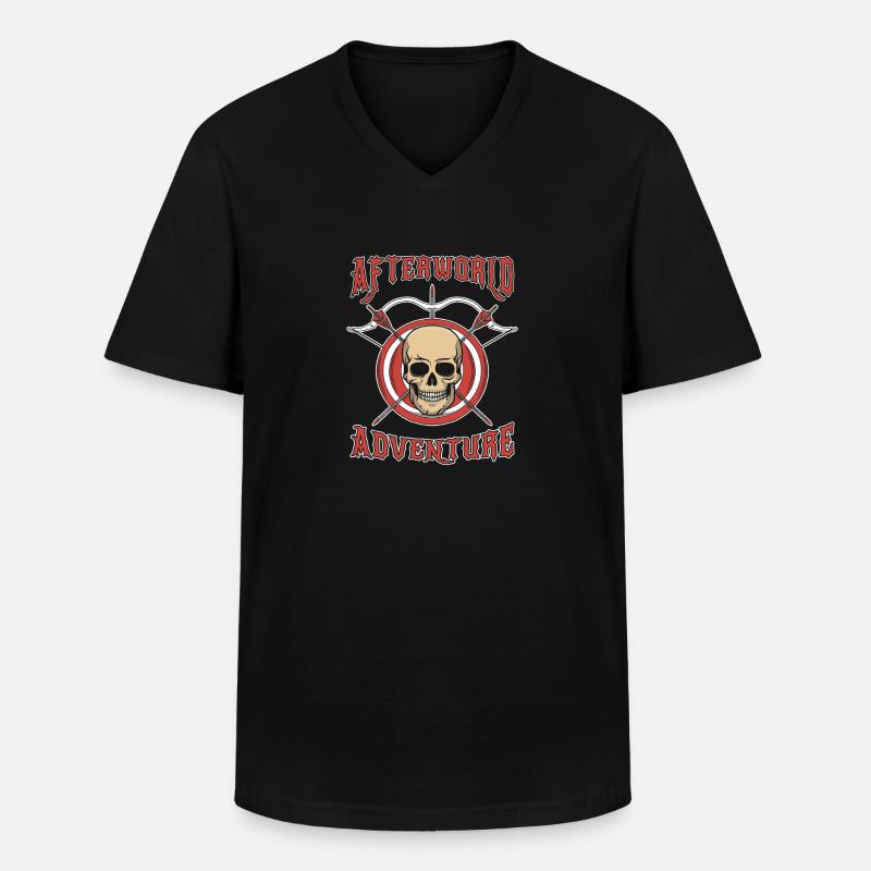 Bogenschießen Bogensport Bogenschütze - Männer-T-Shirt mit V-Ausschnitt - Schwarz