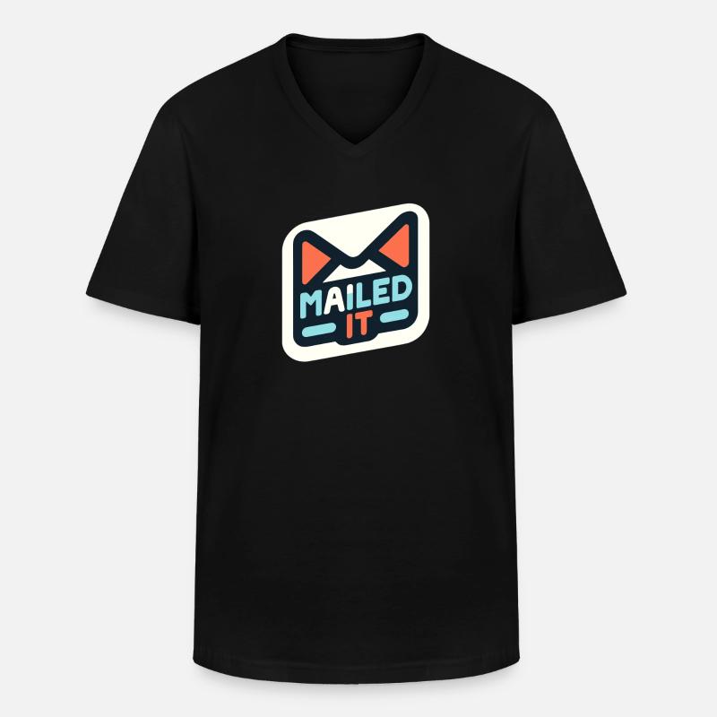 Verschickt - Männer-T-Shirt mit V-Ausschnitt - Schwarz