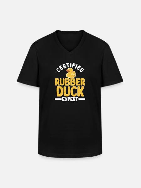 Rubber Duck Rubber Duck - Men's V-Neck T-Shirt - black