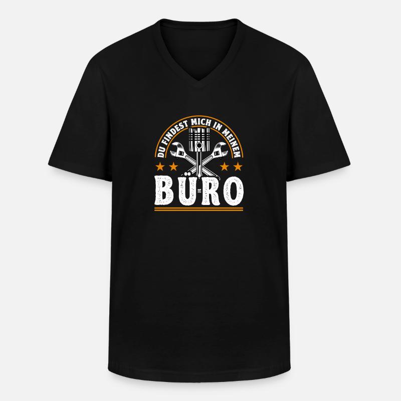 Auto Mechaniker Kfz Mechatroniker Schrauber - Männer-T-Shirt mit V-Ausschnitt - Schwarz