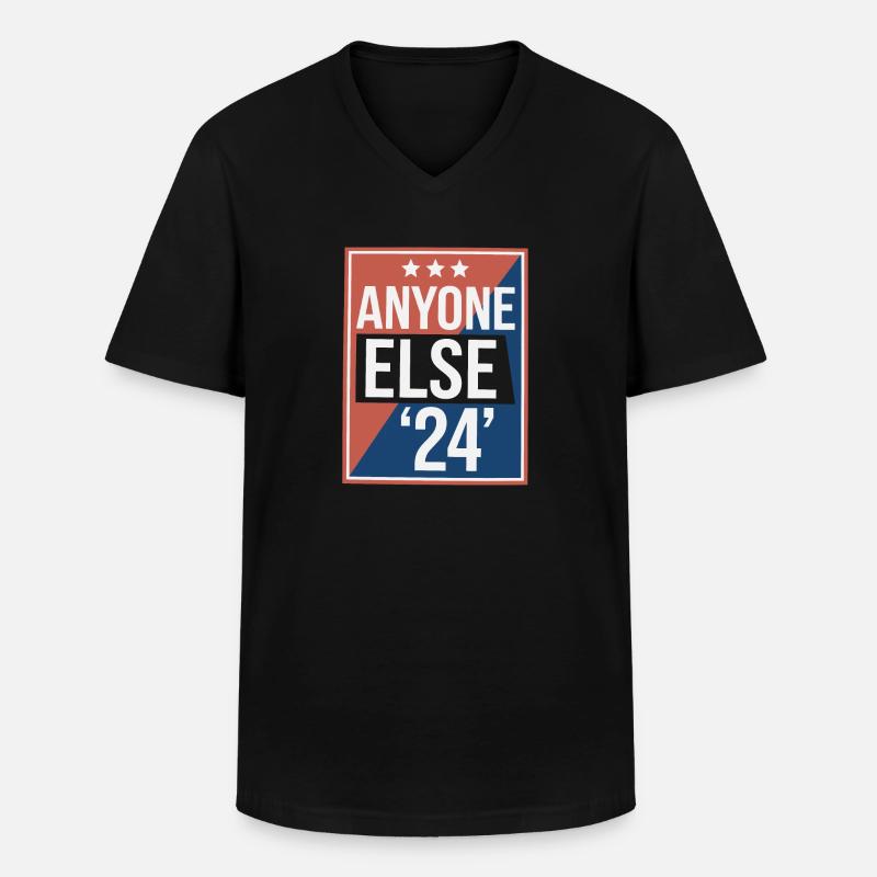 Anyone Else Election 2024 - Männer-T-Shirt mit V-Ausschnitt - Schwarz