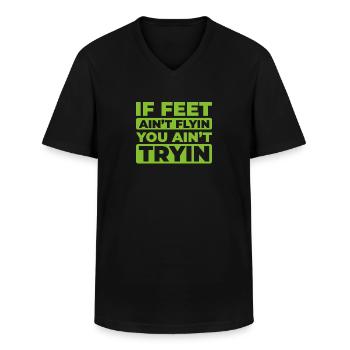Irish Dance Irischer Tanz - Männer-T-Shirt mit V-Ausschnitt - Schwarz - Vorne - AI Model Male 178 dark (178cm)