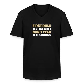 Banjo - T-shirt col V Homme - noir - Devant - AI Model Male 178 dark (178cm)