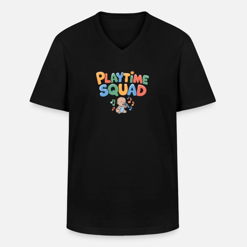 Babysitter Kader - Männer-T-Shirt mit V-Ausschnitt - Schwarz