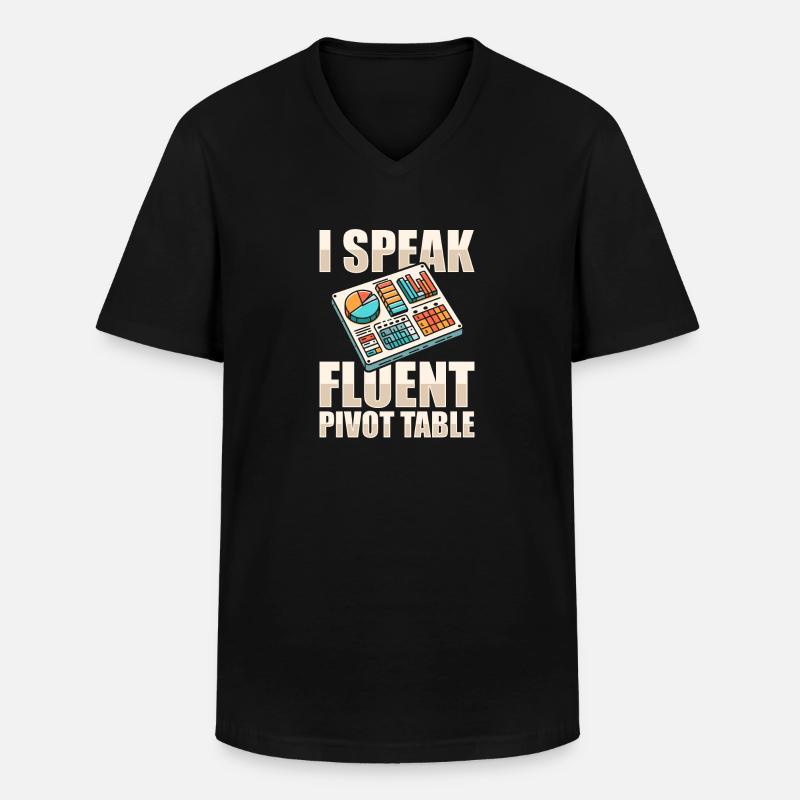 Analytiker - Männer-T-Shirt mit V-Ausschnitt - Schwarz