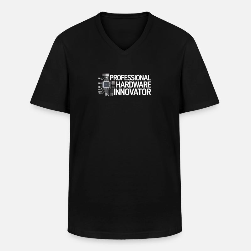 Hardwareingenieur - Männer-T-Shirt mit V-Ausschnitt - Schwarz