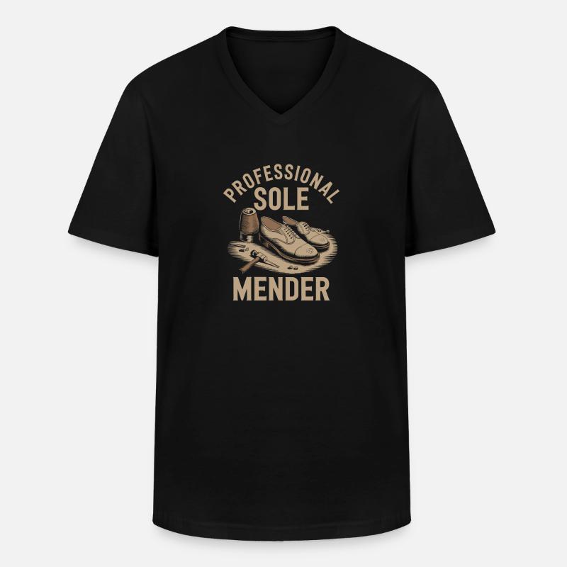 Schuster - Männer-T-Shirt mit V-Ausschnitt - Schwarz