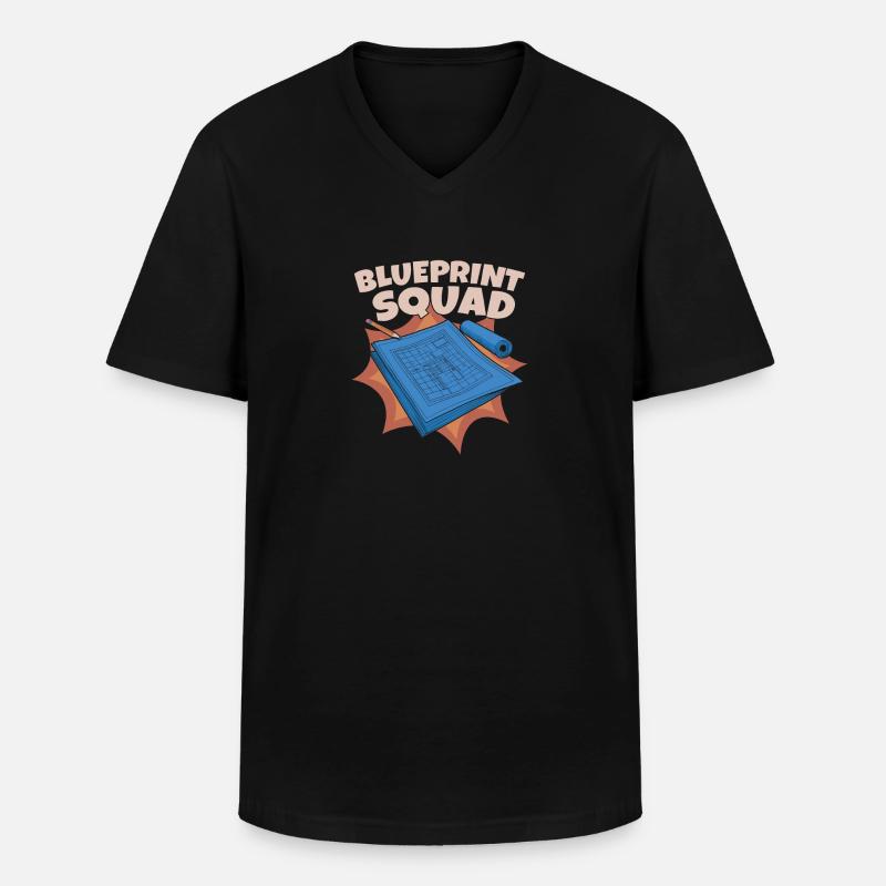 Équipe d’architecture d’architecte - T-shirt col V Homme - noir