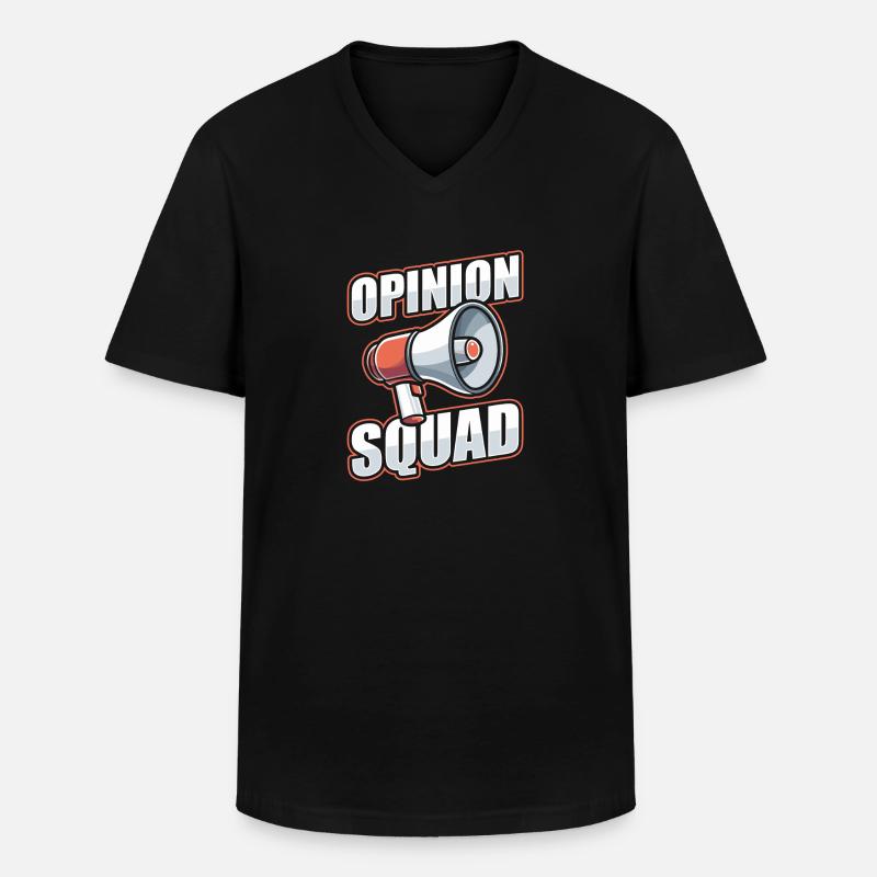 Kolumnist Kader - Männer-T-Shirt mit V-Ausschnitt - Schwarz