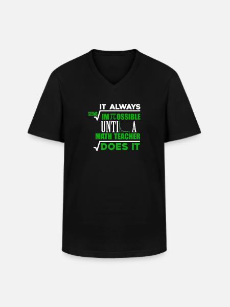 Pi Day Funny Pi Day - Men's V-Neck T-Shirt - black