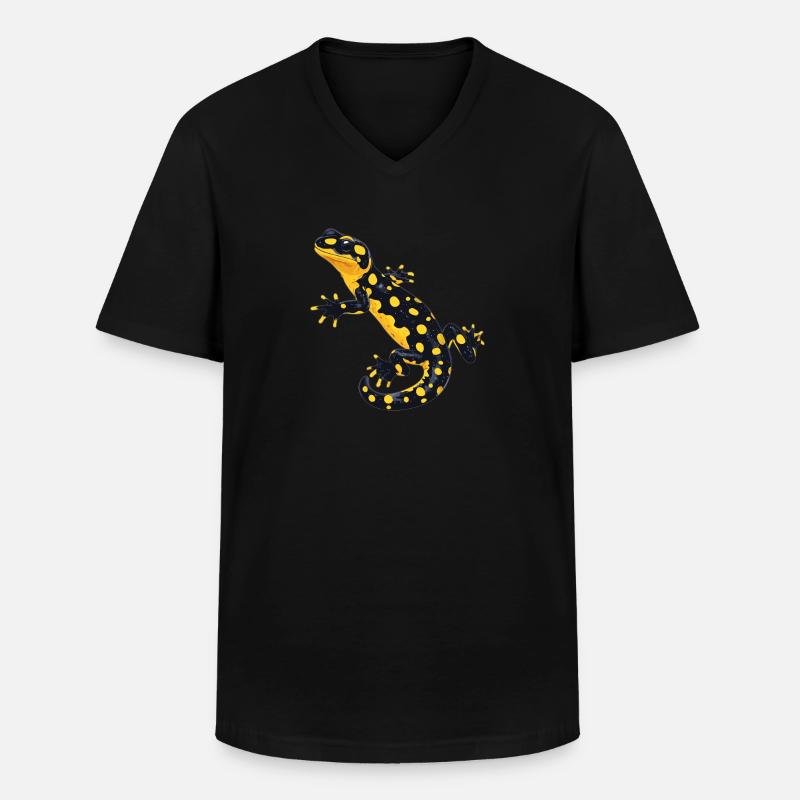 Salamanders Salamander - Männer-T-Shirt mit V-Ausschnitt - Schwarz