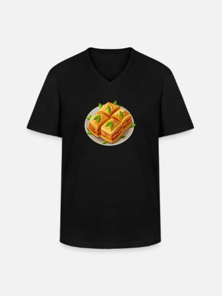 Baklava - Turkish Dessert - Gift - Men's V-Neck T-Shirt - black