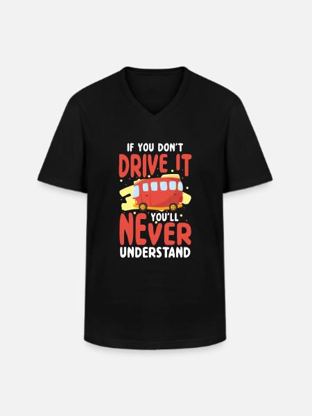 Driver Profession Work - Men's V-Neck T-Shirt - black