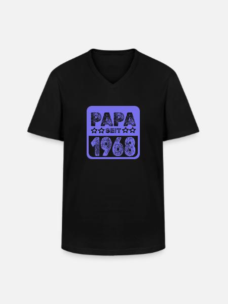 since 1968 - Men's V-Neck T-Shirt - black
