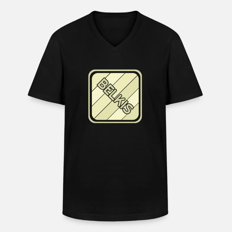 Belkis als Mädchenname - Männer-T-Shirt mit V-Ausschnitt - Schwarz