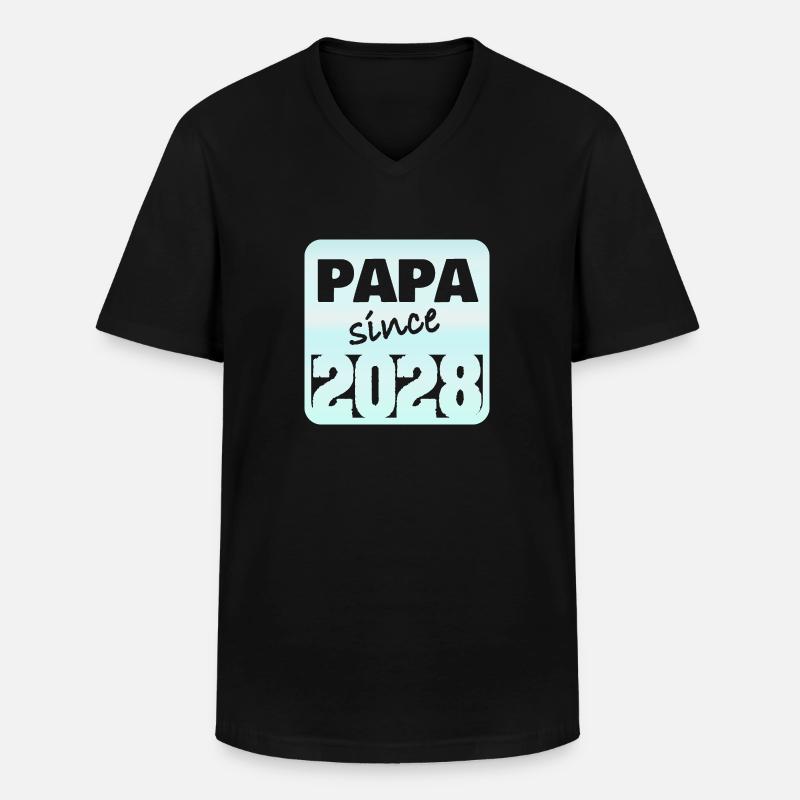 Dad 2028 - Männer-T-Shirt mit V-Ausschnitt - Schwarz