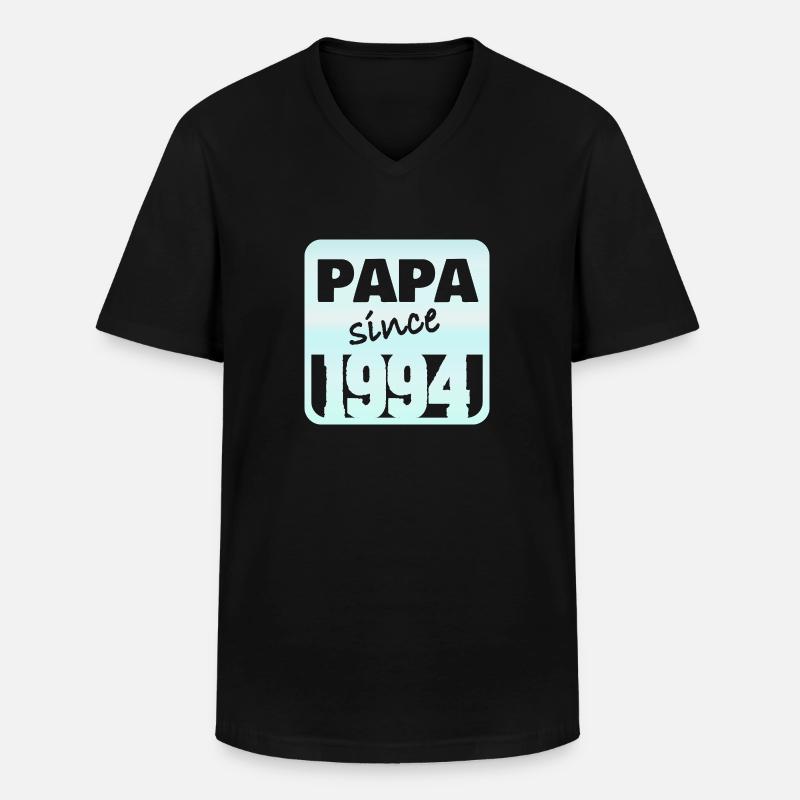 Dad 1994 - Männer-T-Shirt mit V-Ausschnitt - Schwarz