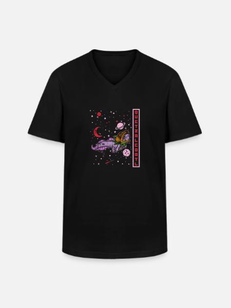 Quetzalcoatl Axolotl Mexico Aztecs Deity - Men's V-Neck T-Shirt - black