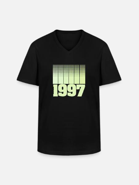 Year 1997 - Men's V-Neck T-Shirt - black