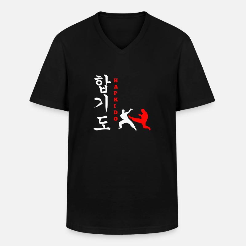 Hapkido-Kampfkunst-Geschenk - Männer-T-Shirt mit V-Ausschnitt - Schwarz