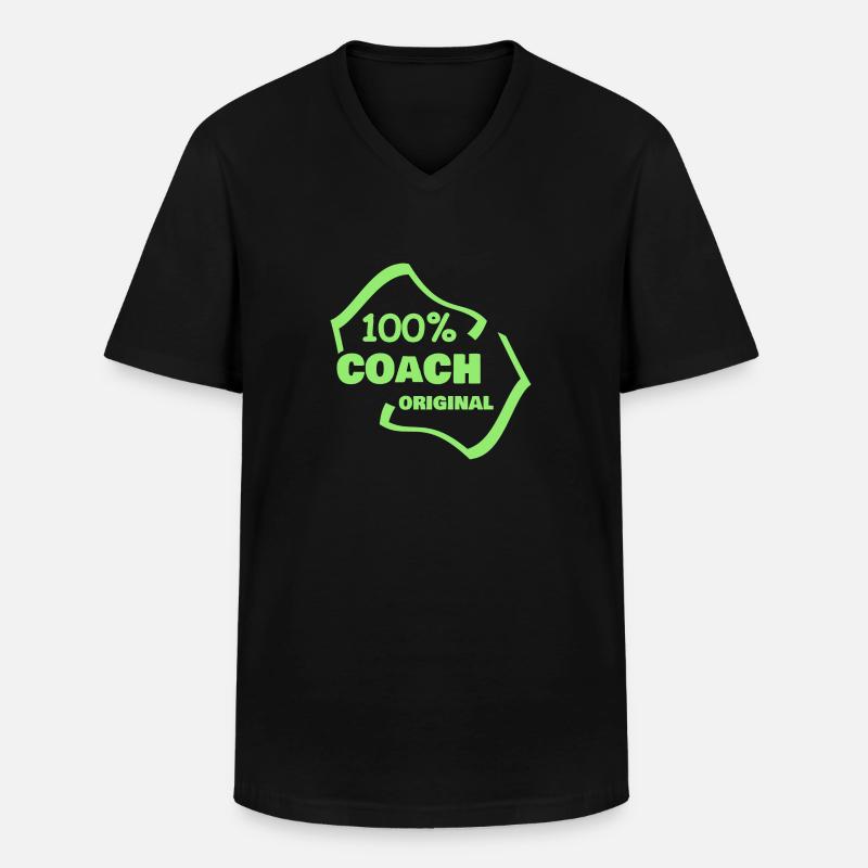 Coach als Beruf - Männer-T-Shirt mit V-Ausschnitt - Schwarz