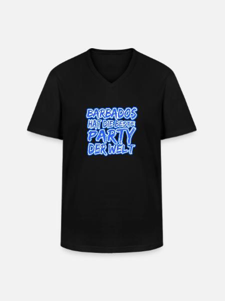 Barbados Barbados - Men's V-Neck T-Shirt - black