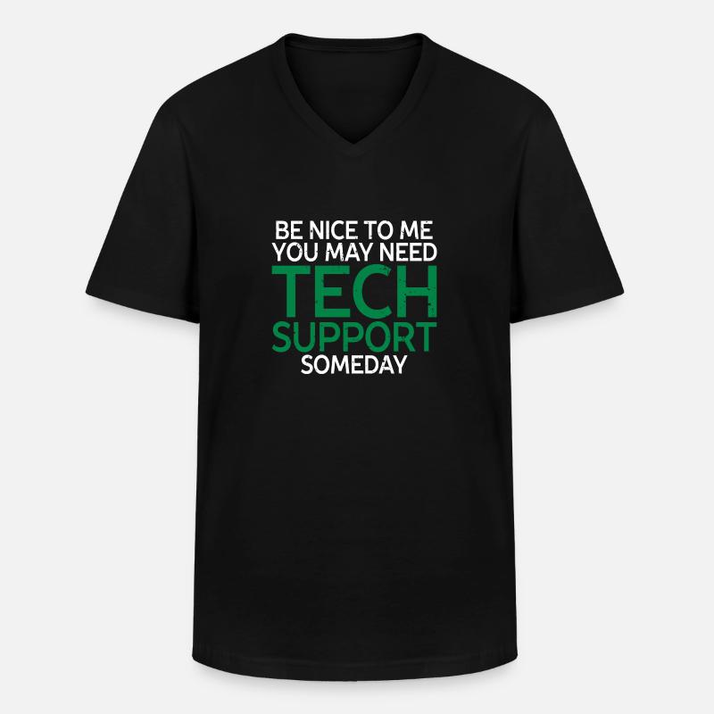 programmierer, evolution, computer, nerd - Männer-T-Shirt mit V-Ausschnitt - Schwarz