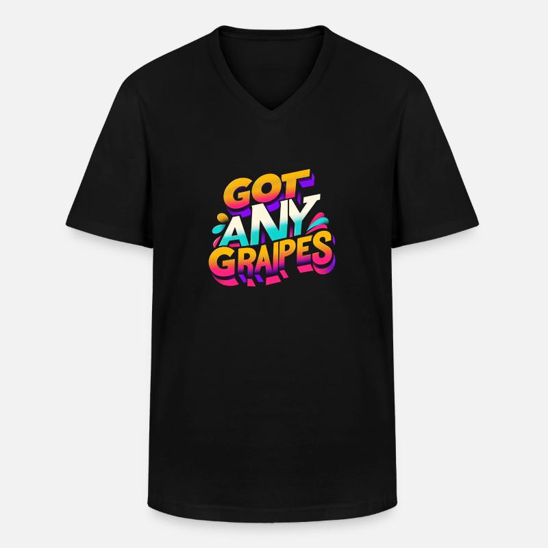 Got Any Grapes 10 - Männer-T-Shirt mit V-Ausschnitt - Schwarz