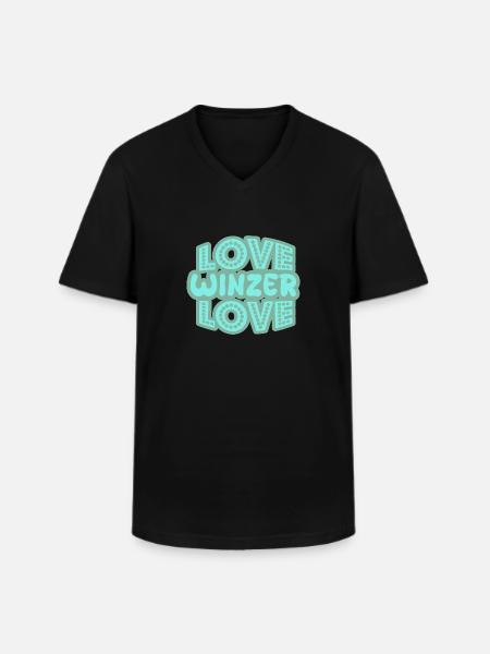 Spruch Winzer - Männer-T-Shirt mit V-Ausschnitt - Schwarz