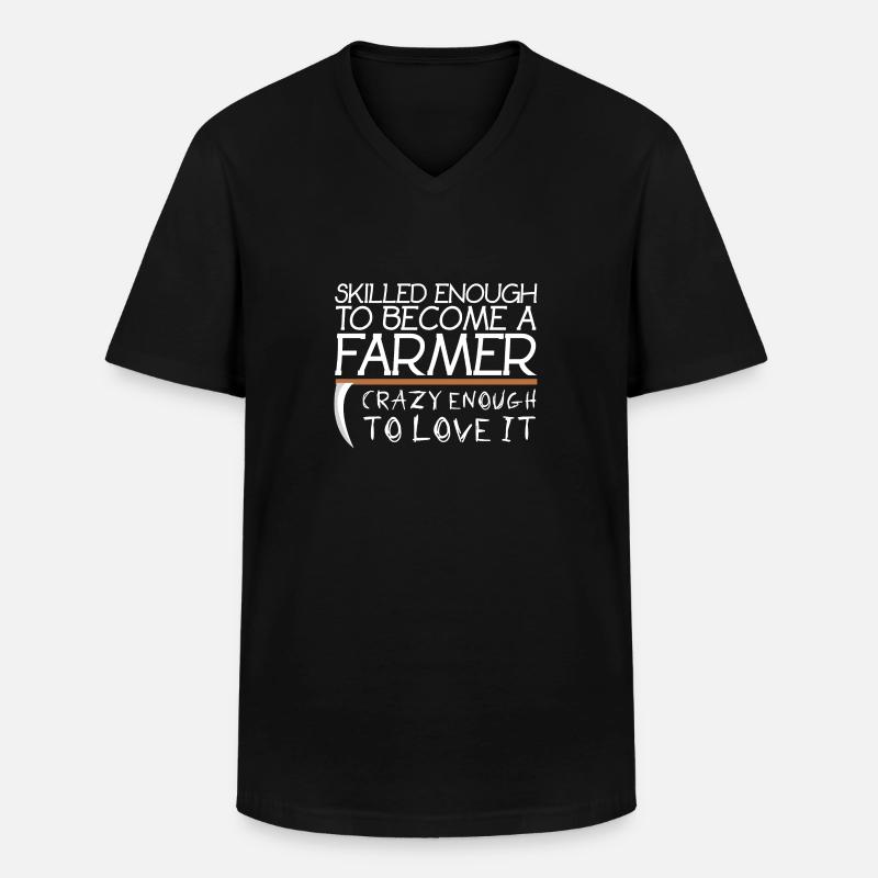Bonde Bonde - T-shirt med V-ringning herr - svart