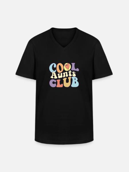 Cool Aunts Club Beste stolte tante noensinne - Klassisk T-skjorte med V-hals for menn - svart